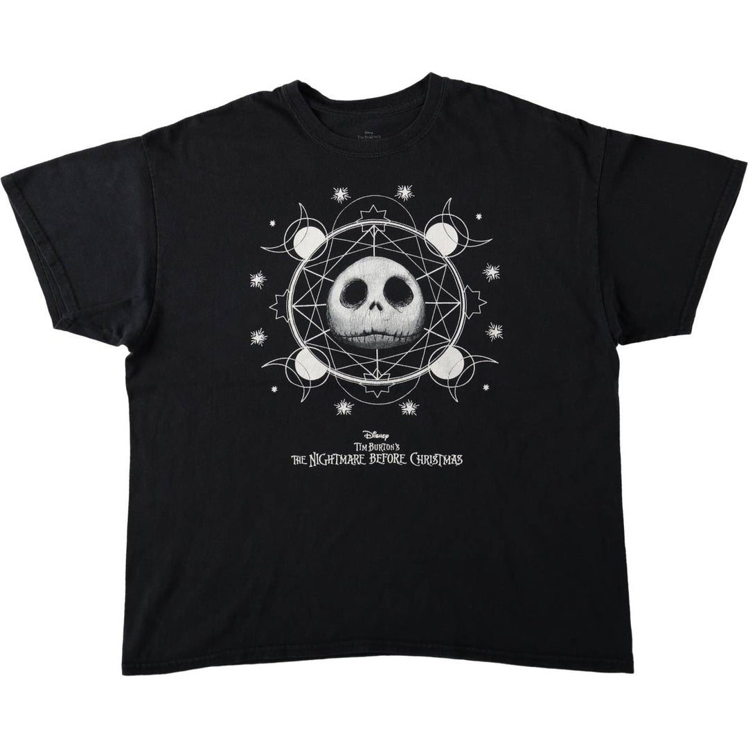 THE NIGHTMARE BEFORE CHRISTMAS Character Print T-Shirt (Men's XL equivalent) cotton black type Vintage Second Hand