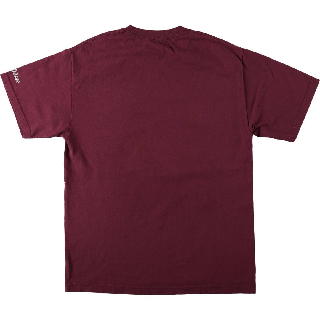 HYPLAND INUYASHA Inuyasha Sesshomaru Large Print Anime Character Print T-Shirt Men's Size L (approx.) unclear burgundy type Vintage Second Hand