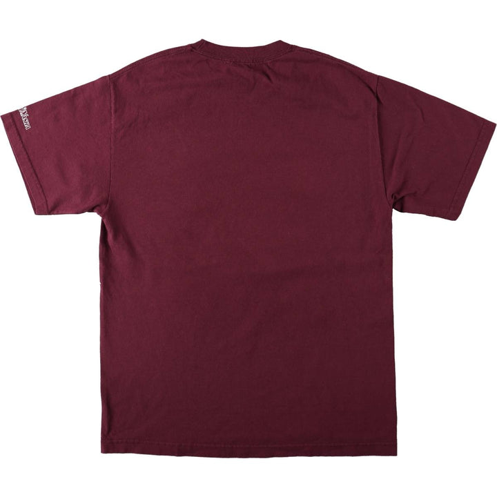 HYPLAND INUYASHA Inuyasha Sesshomaru Large Print Anime Character Print T-Shirt Men's Size L (approx.) unclear burgundy type Vintage Second Hand