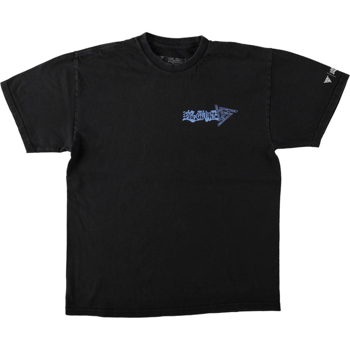 YU-GI-OH Anime Character Print T-Shirt (Men's Size M) unclear black type Vintage Second Hand