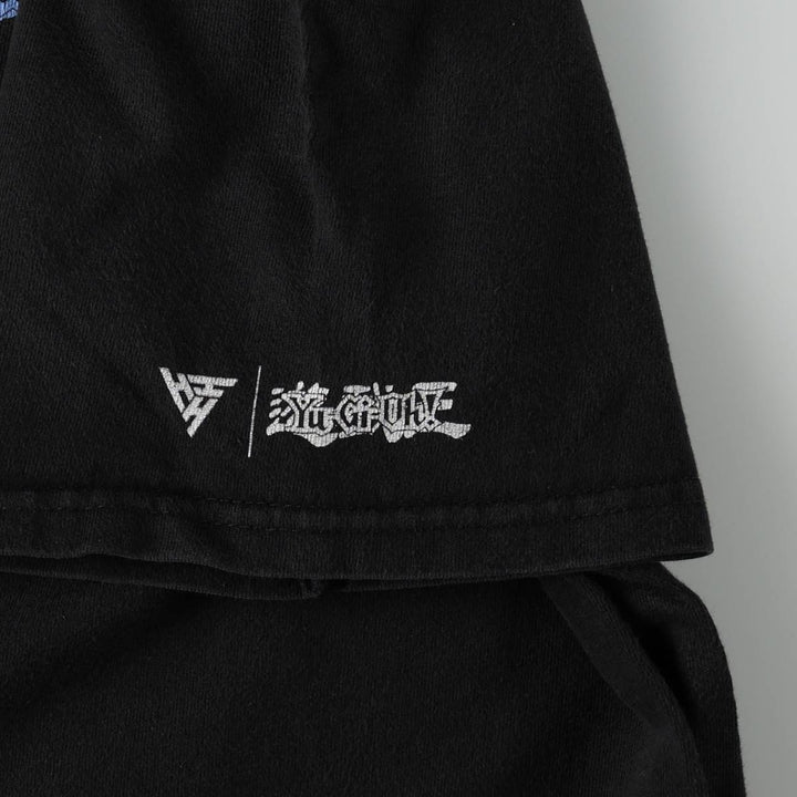 YU-GI-OH Anime Character Print T-Shirt (Men's Size M) unclear black type Vintage Second Hand