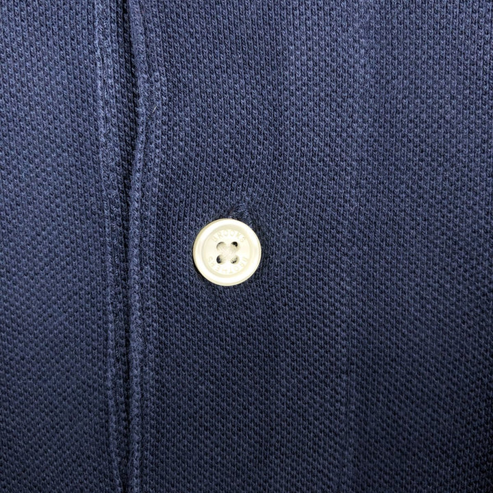 Brooks Brothers 1818 One-Point Long-Sleeve Polo Shirt, Men's Size L (approx.) cotton black type Vintage Second Hand