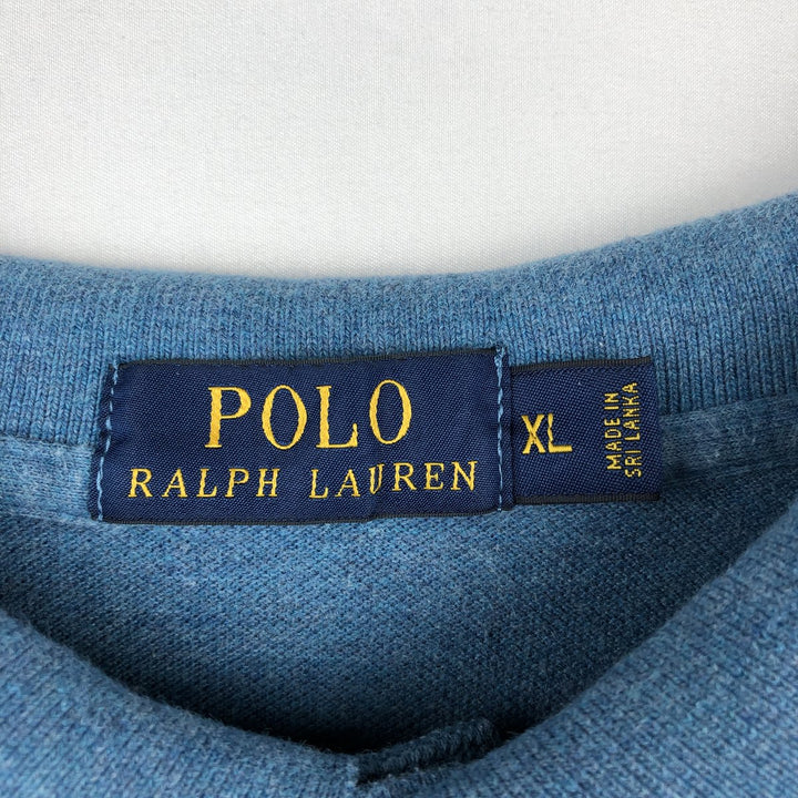 Ralph Lauren POLO RALPH LAUREN Long Sleeve Polo Shirt Men's XL cotton blue type Vintage Second Hand