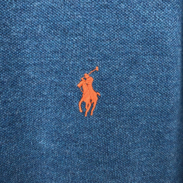 Ralph Lauren POLO RALPH LAUREN Long Sleeve Polo Shirt Men's XL cotton blue type Vintage Second Hand