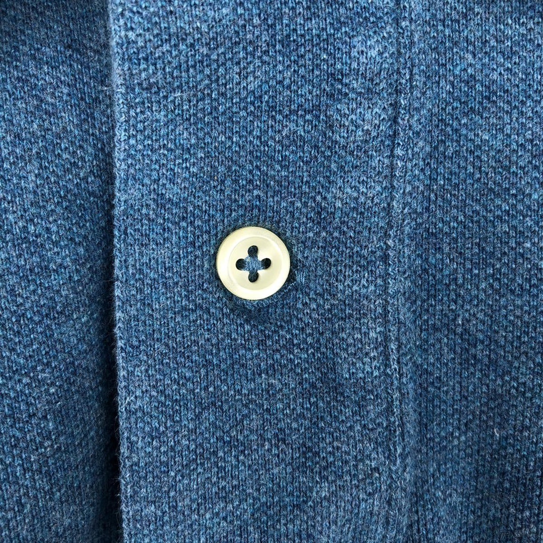 Ralph Lauren POLO RALPH LAUREN Long Sleeve Polo Shirt Men's XL cotton blue type Vintage Second Hand
