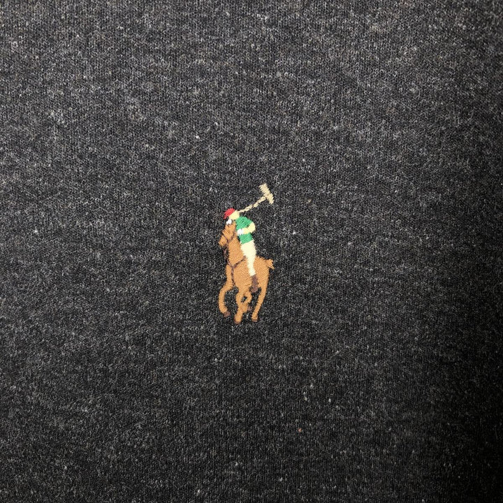 Ralph Lauren POLO RALPH LAUREN Long Sleeve Polo Shirt Men's XL cotton Charcoal Vintage Second Hand