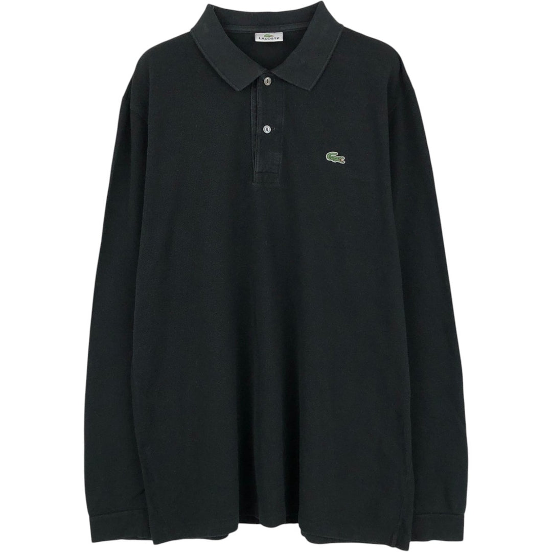 Lacoste LACOSTE Long Sleeve Polo Shirt Size 6 Men's XL cotton black type Vintage Second Hand