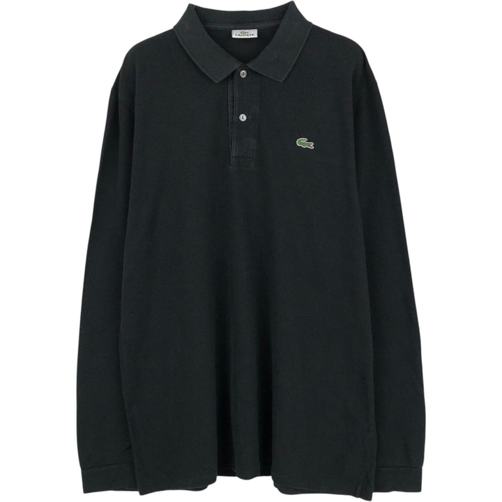 Lacoste LACOSTE Long Sleeve Polo Shirt Size 6 Men's XL cotton black type Vintage Second Hand
