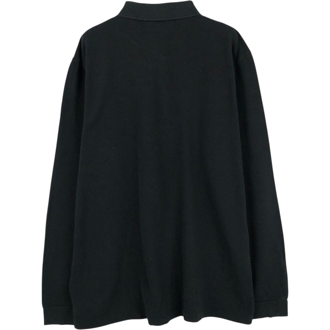 Lacoste LACOSTE Long Sleeve Polo Shirt Size 6 Men's XL cotton black type Vintage Second Hand