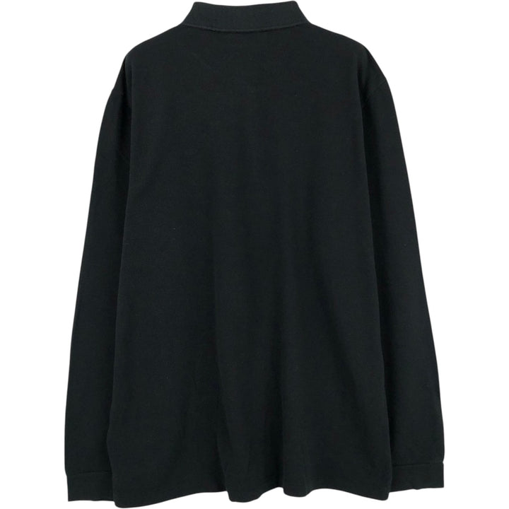 Lacoste LACOSTE Long Sleeve Polo Shirt Size 6 Men's XL cotton black type Vintage Second Hand