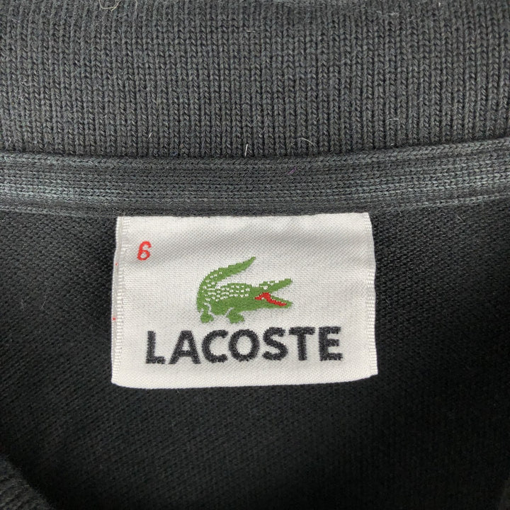 Lacoste LACOSTE Long Sleeve Polo Shirt Size 6 Men's XL cotton black type Vintage Second Hand