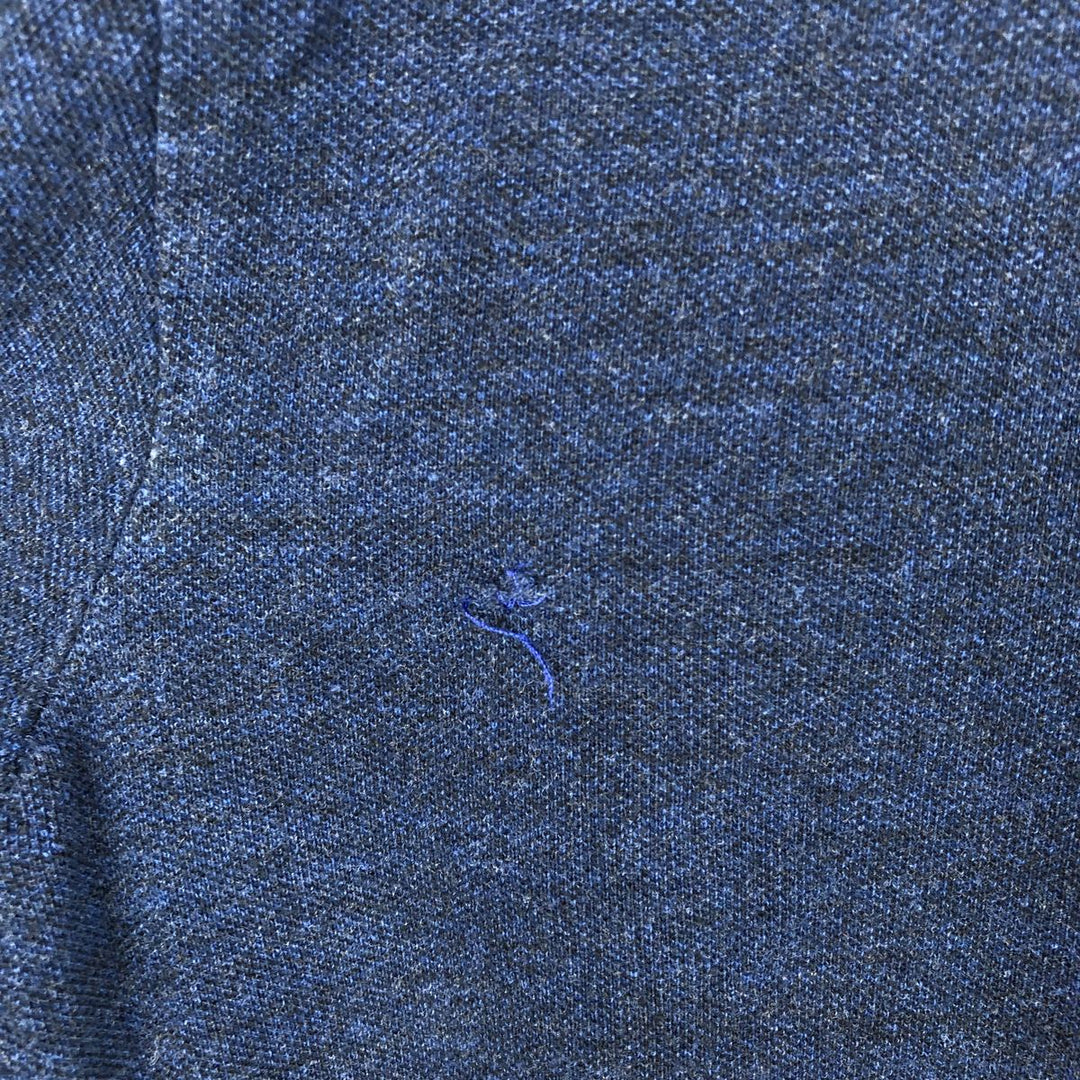 Ralph Lauren SLIM FIT Long-Sleeve Polo Shirt (Men's Size M) cotton navy blue type Vintage Second Hand