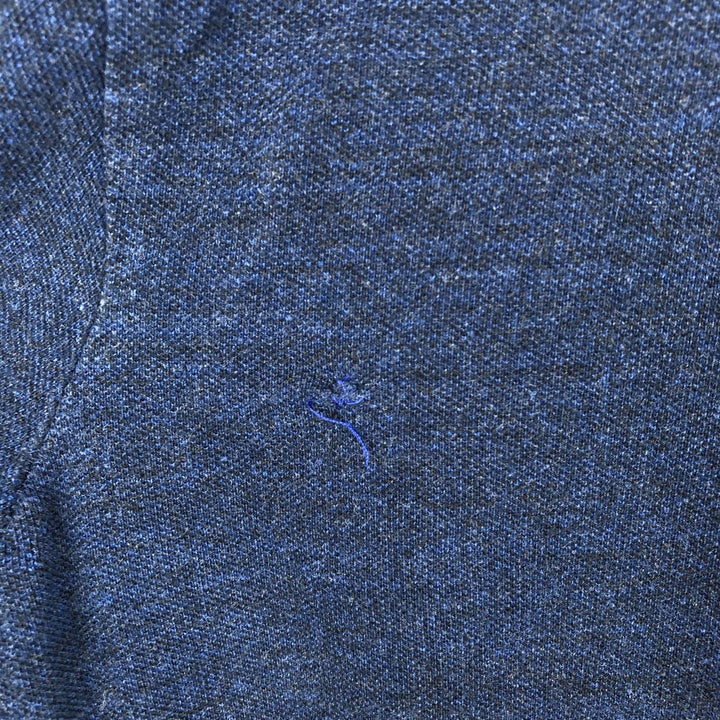 Ralph Lauren SLIM FIT Long-Sleeve Polo Shirt (Men's Size M) cotton navy blue type Vintage Second Hand