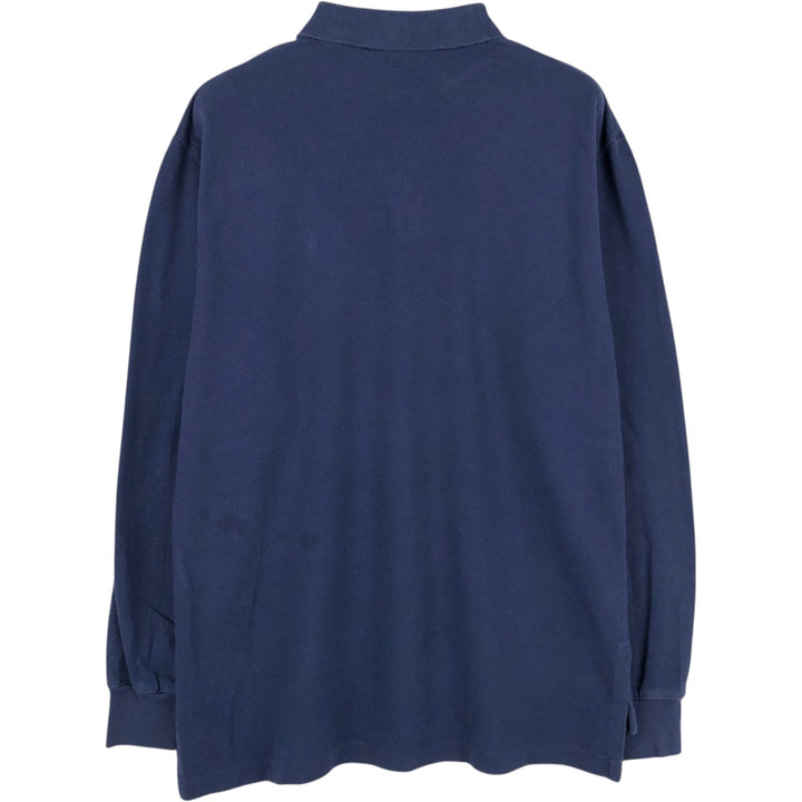 Ralph Lauren POLO RALPH LAUREN Long Sleeve Polo Shirt Men's M unclear navy blue type Vintage Second Hand