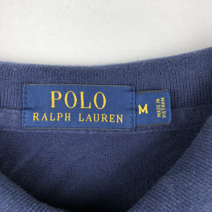 Ralph Lauren POLO RALPH LAUREN Long Sleeve Polo Shirt Men's M unclear navy blue type Vintage Second Hand
