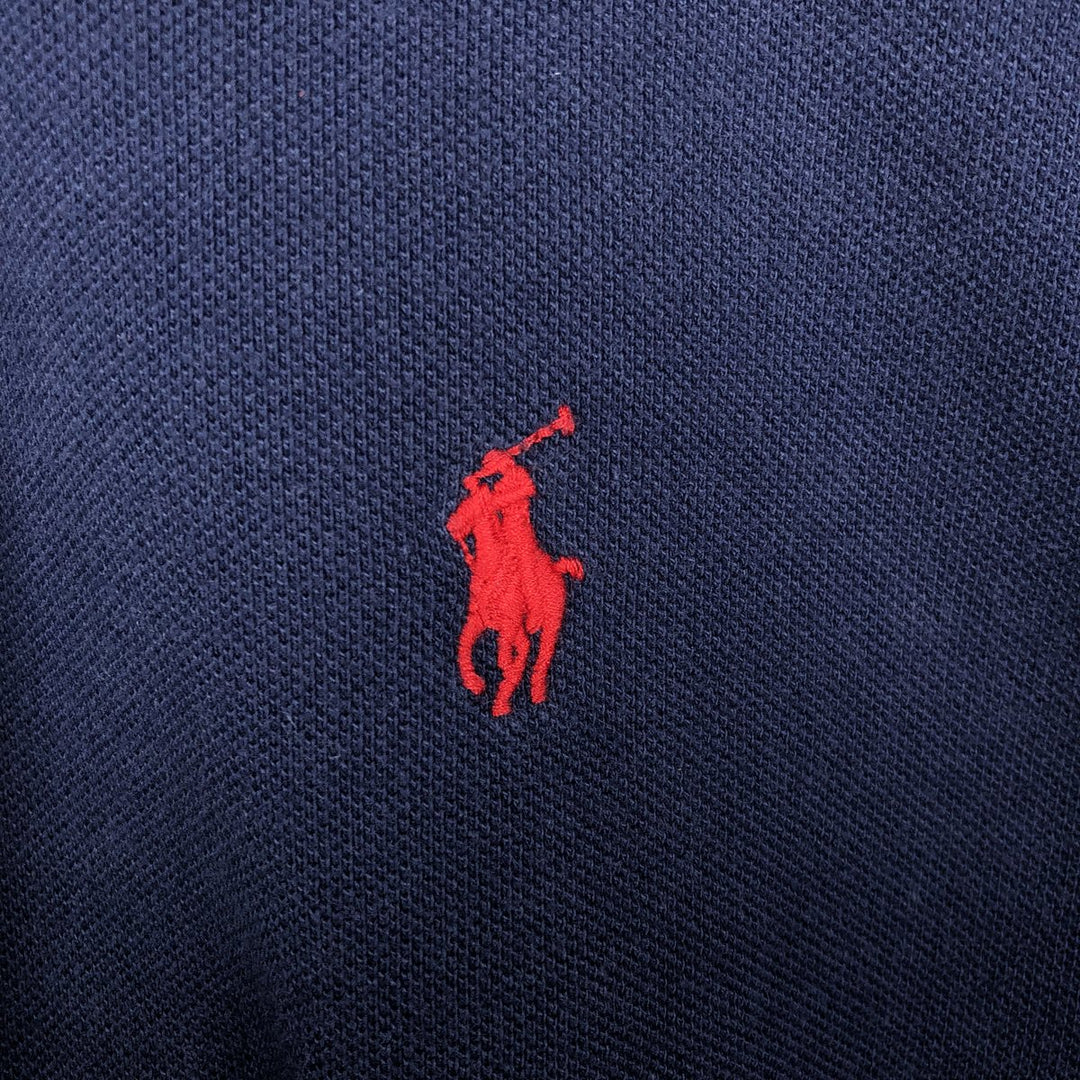 Ralph Lauren POLO RALPH LAUREN Long Sleeve Polo Shirt Men's M unclear navy blue type Vintage Second Hand