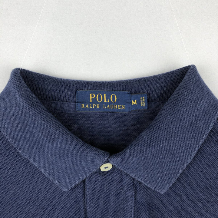 Ralph Lauren POLO RALPH LAUREN Long Sleeve Polo Shirt Men's M unclear navy blue type Vintage Second Hand