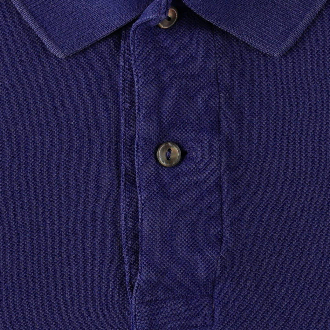 Lacoste Classic Fit Long Sleeve Polo Shirt, Men's Size XL cotton blue type Vintage Second Hand