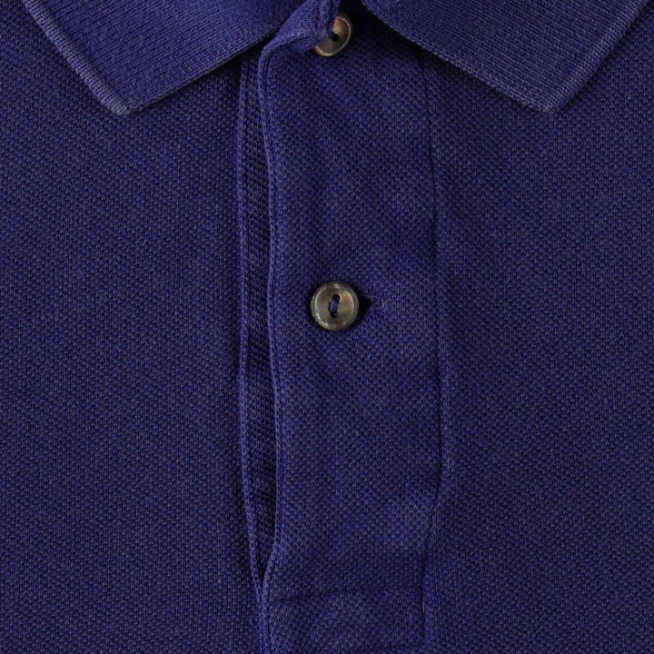 Lacoste Classic Fit Long Sleeve Polo Shirt, Men's Size XL cotton blue type Vintage Second Hand