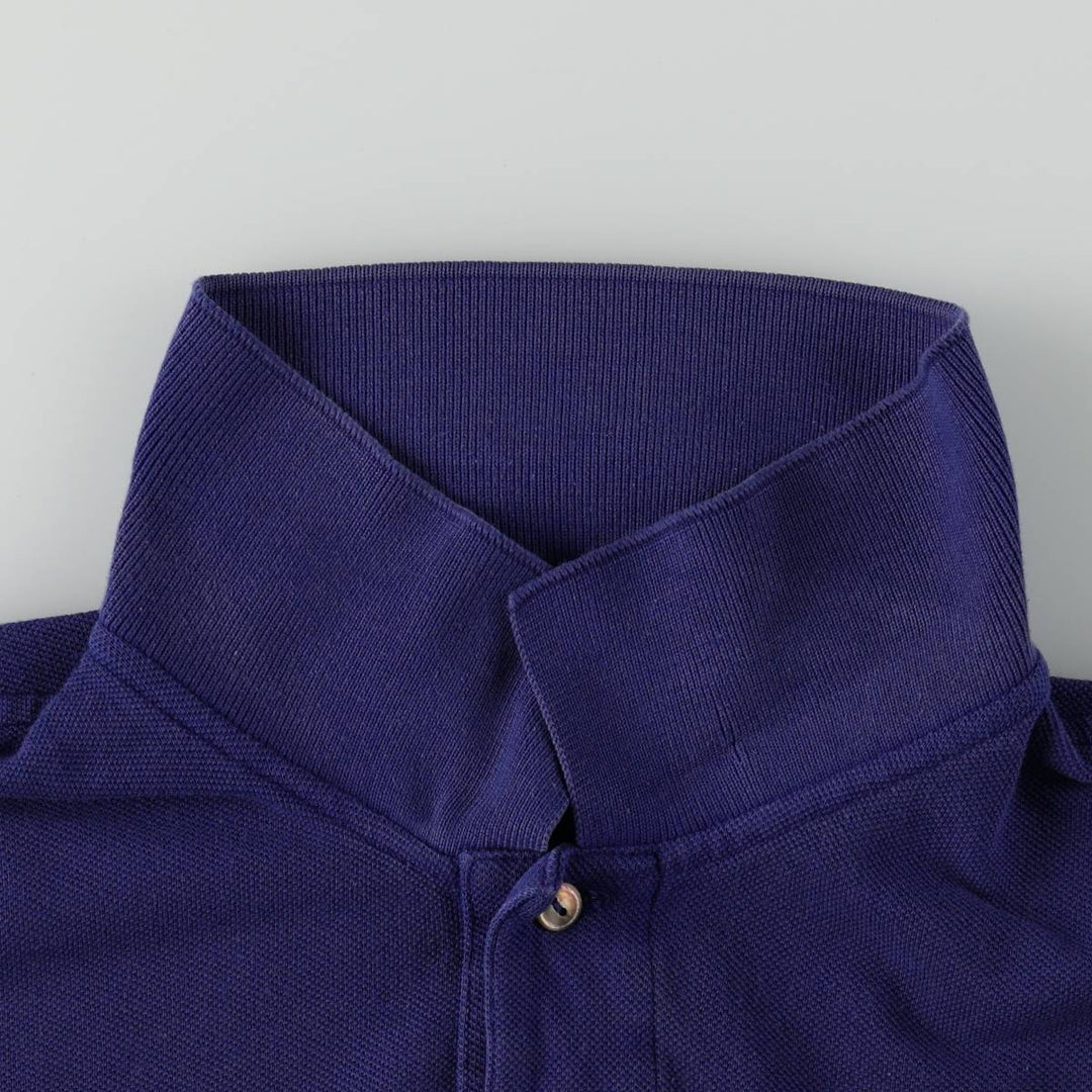Lacoste Classic Fit Long Sleeve Polo Shirt, Men's Size XL cotton blue type Vintage Second Hand