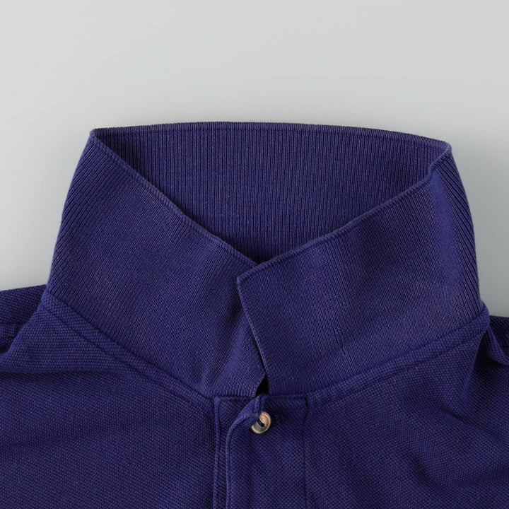 Lacoste Classic Fit Long Sleeve Polo Shirt, Men's Size XL cotton blue type Vintage Second Hand