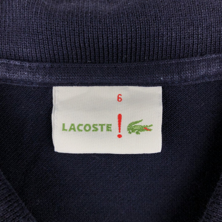 Lacoste LACOSTE Long Sleeve Polo Shirt Size 6 Men's XL cotton navy blue type Vintage Second Hand