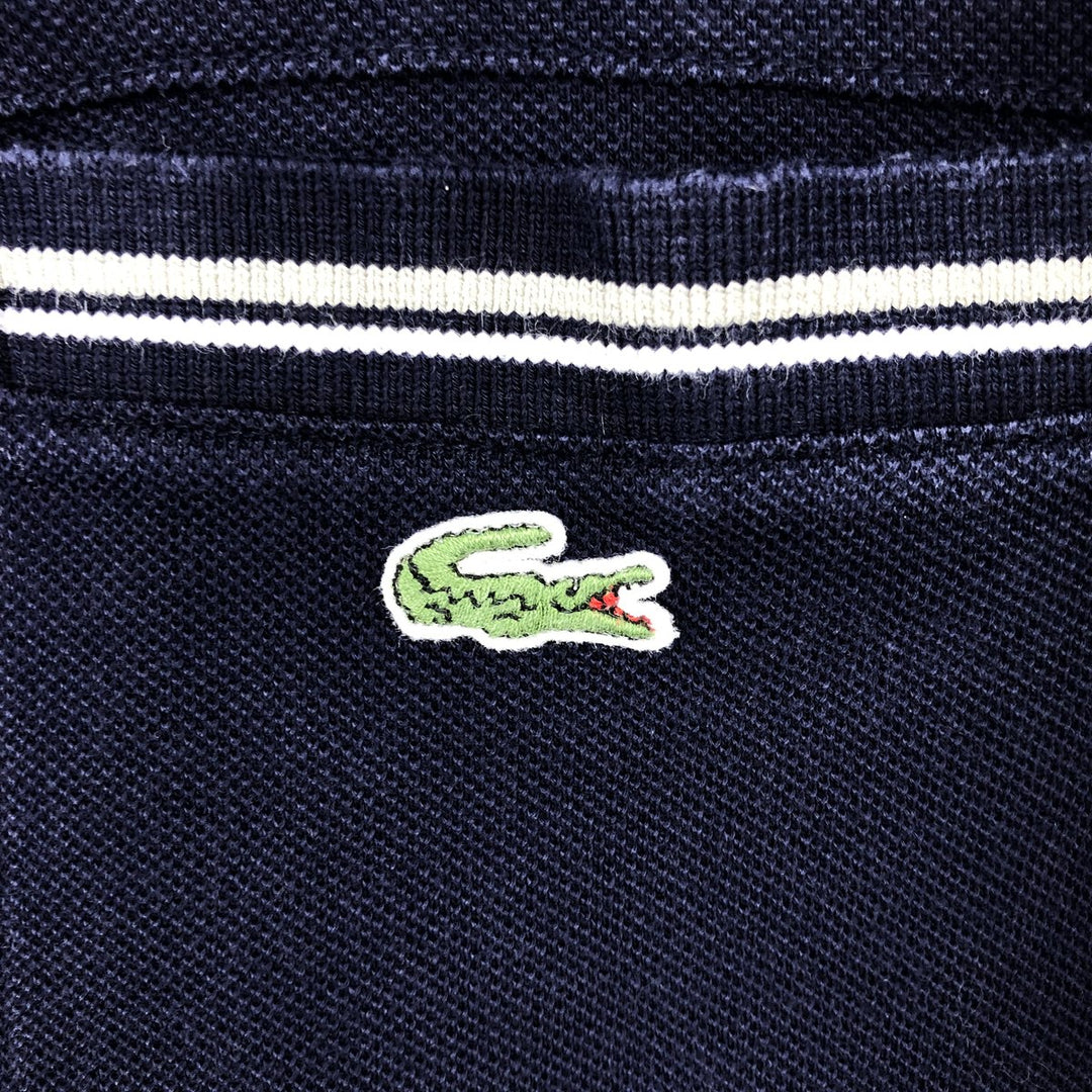 Lacoste LACOSTE Long Sleeve Polo Shirt Size 6 Men's XL cotton navy blue type Vintage Second Hand