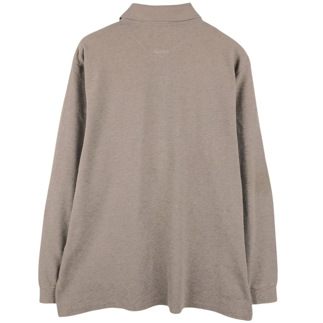 Lacoste LACOSTE Long Sleeve Polo Shirt Size 6 Men's XL cotton Khaki type beige Vintage Second Hand