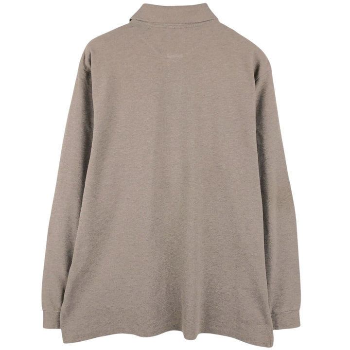 Lacoste LACOSTE Long Sleeve Polo Shirt Size 6 Men's XL cotton Khaki type beige Vintage Second Hand