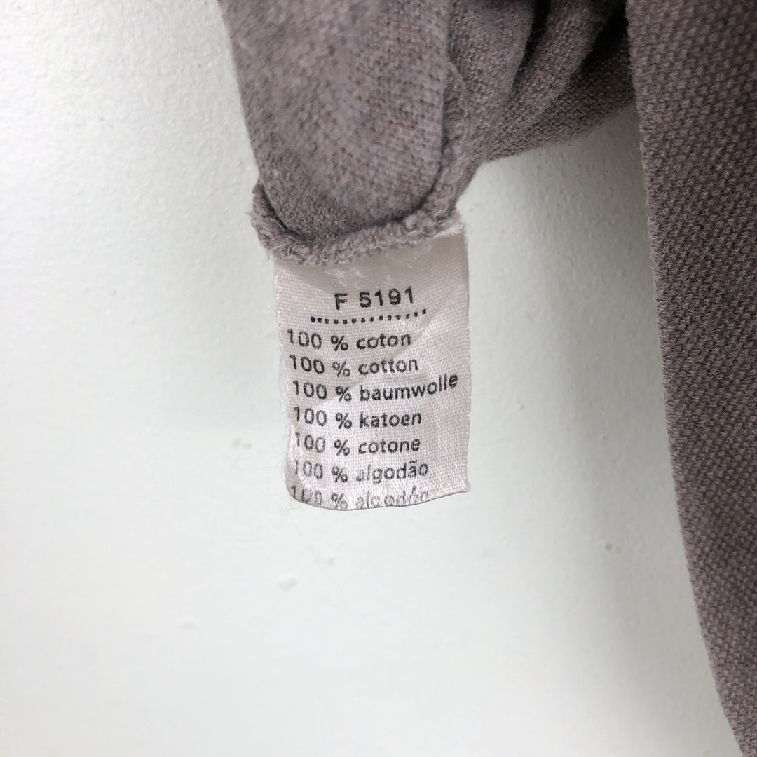 Lacoste LACOSTE Long Sleeve Polo Shirt Size 6 Men's XL cotton Khaki type beige Vintage Second Hand