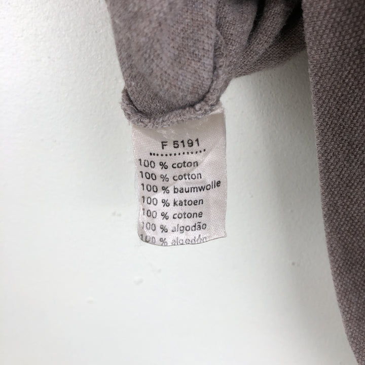 Lacoste LACOSTE Long Sleeve Polo Shirt Size 6 Men's XL cotton Khaki type beige Vintage Second Hand