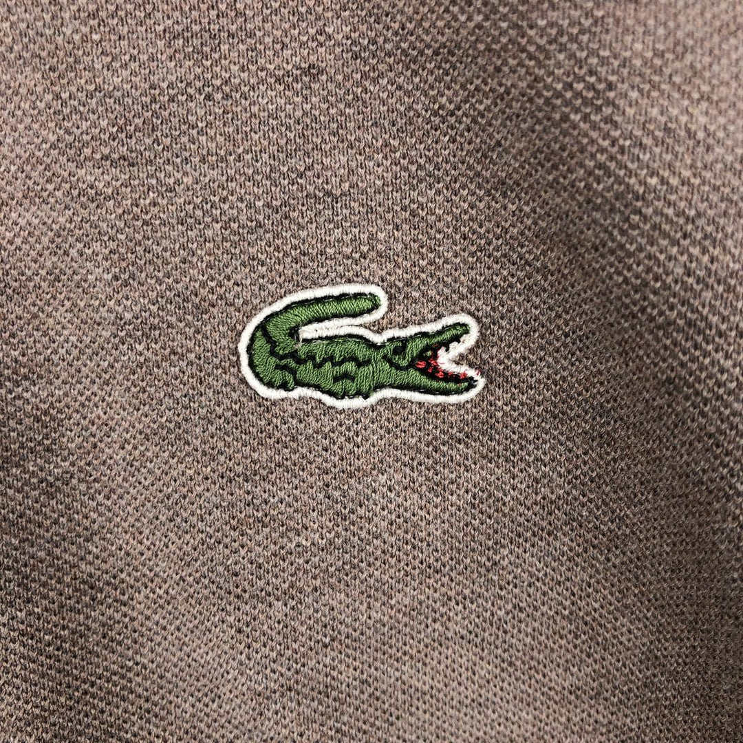 Lacoste LACOSTE Long Sleeve Polo Shirt Size 6 Men's XL cotton Khaki type beige Vintage Second Hand