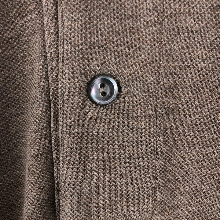 Lacoste LACOSTE Long Sleeve Polo Shirt Size 6 Men's XL cotton Khaki type beige Vintage Second Hand