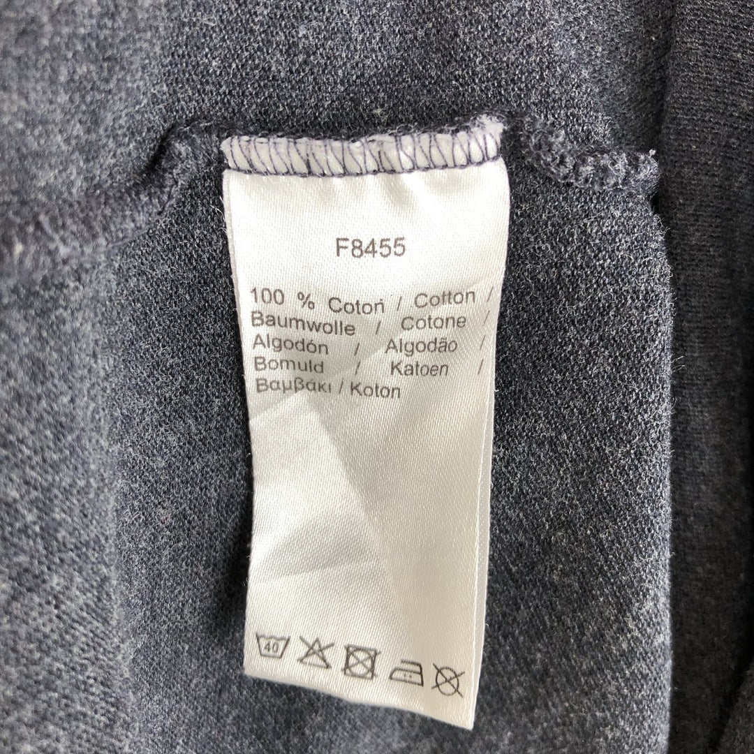 Lacoste long-sleeved polo shirt, men's size M (approx.) cotton Charcoal Vintage Second Hand