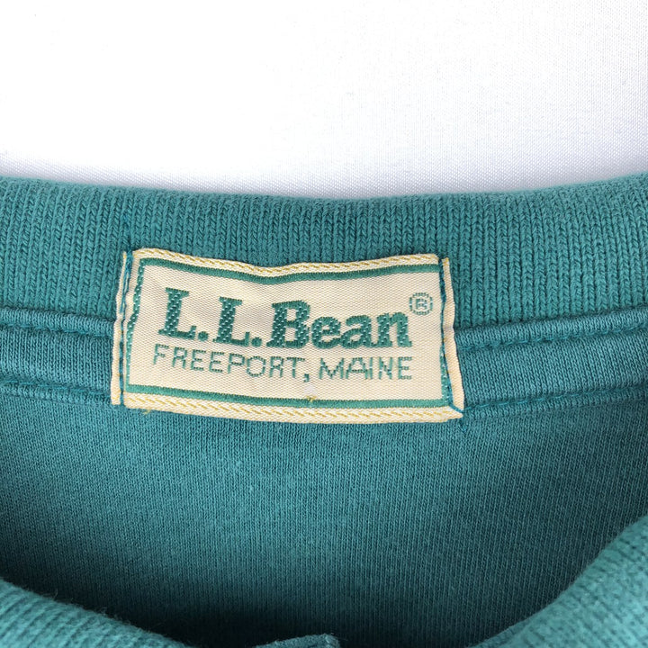 Vintage 1990'S LLBean long-sleeved polo shirt, men's size M (approx.). unclear green type Vintage Second Hand