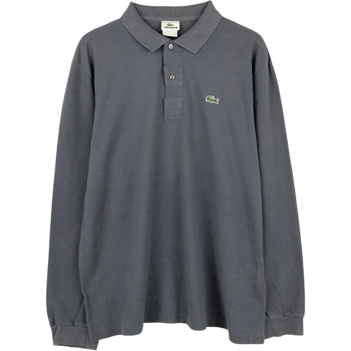 Lacoste LACOSTE Long Sleeve Polo Shirt Size 5 (Men's Size L) cotton Charcoal Vintage Second Hand
