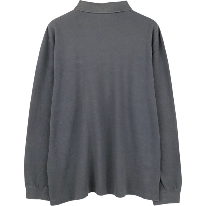 Lacoste LACOSTE Long Sleeve Polo Shirt Size 5 (Men's Size L) cotton Charcoal Vintage Second Hand