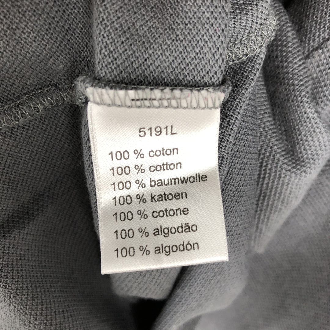 Lacoste LACOSTE Long Sleeve Polo Shirt Size 5 (Men's Size L) cotton Charcoal Vintage Second Hand