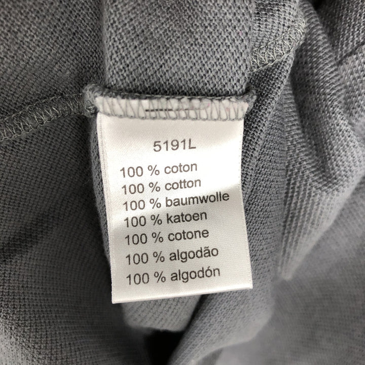 Lacoste LACOSTE Long Sleeve Polo Shirt Size 5 (Men's Size L) cotton Charcoal Vintage Second Hand