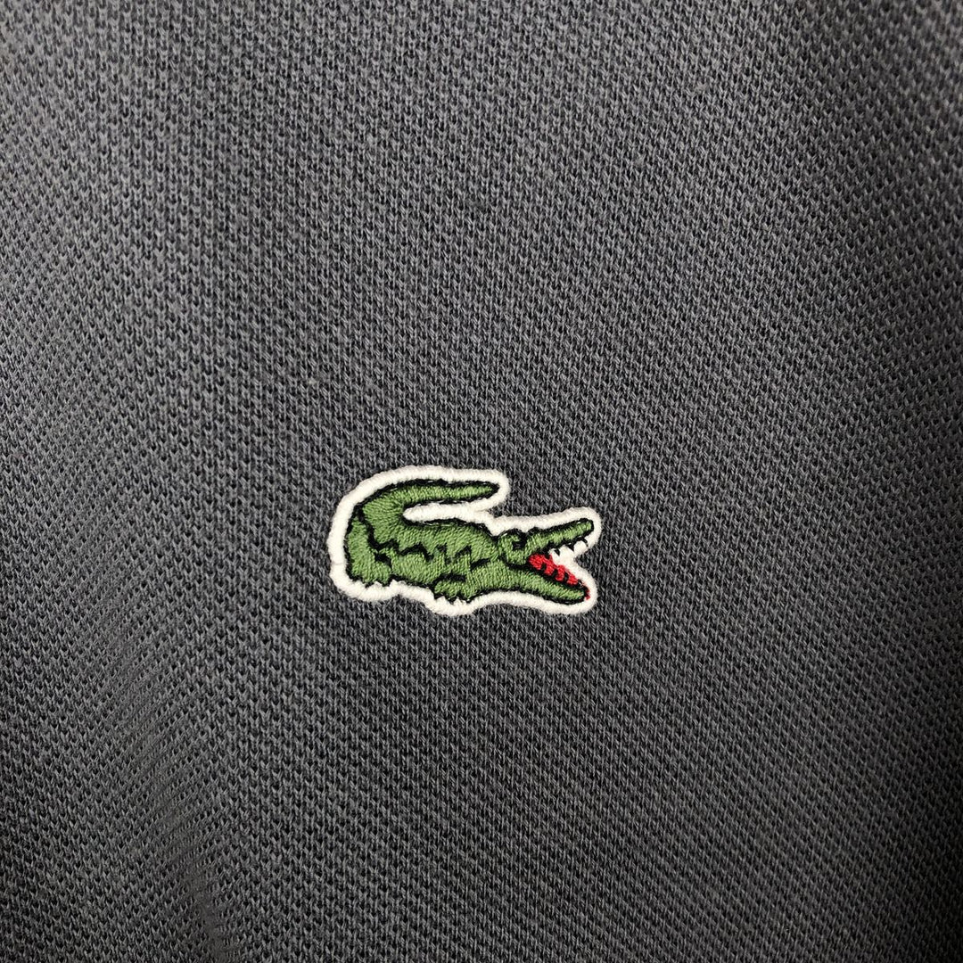 Lacoste LACOSTE Long Sleeve Polo Shirt Size 5 (Men's Size L) cotton Charcoal Vintage Second Hand