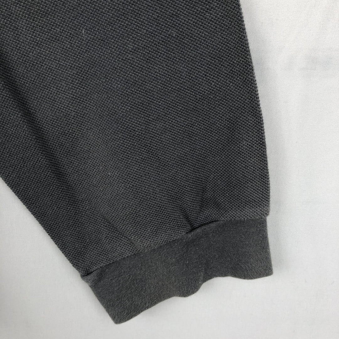 Lacoste LACOSTE Long Sleeve Polo Shirt Size 5 (Men's Size L) cotton Charcoal Vintage Second Hand