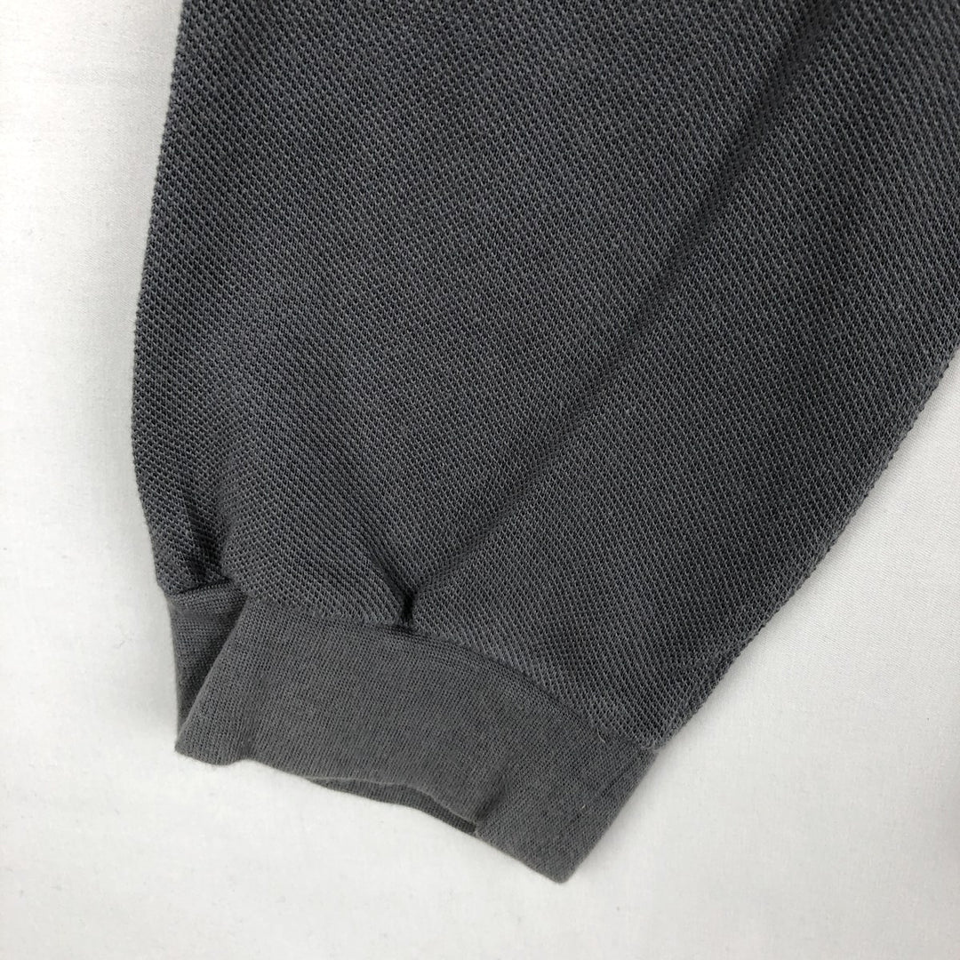 Lacoste LACOSTE Long Sleeve Polo Shirt Size 5 (Men's Size L) cotton Charcoal Vintage Second Hand