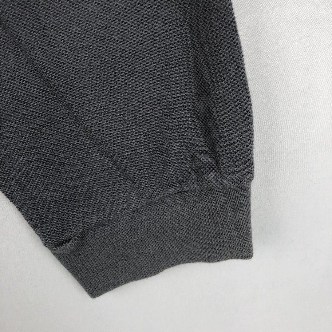 Lacoste LACOSTE Long Sleeve Polo Shirt Size 5 (Men's Size L) cotton Charcoal Vintage Second Hand