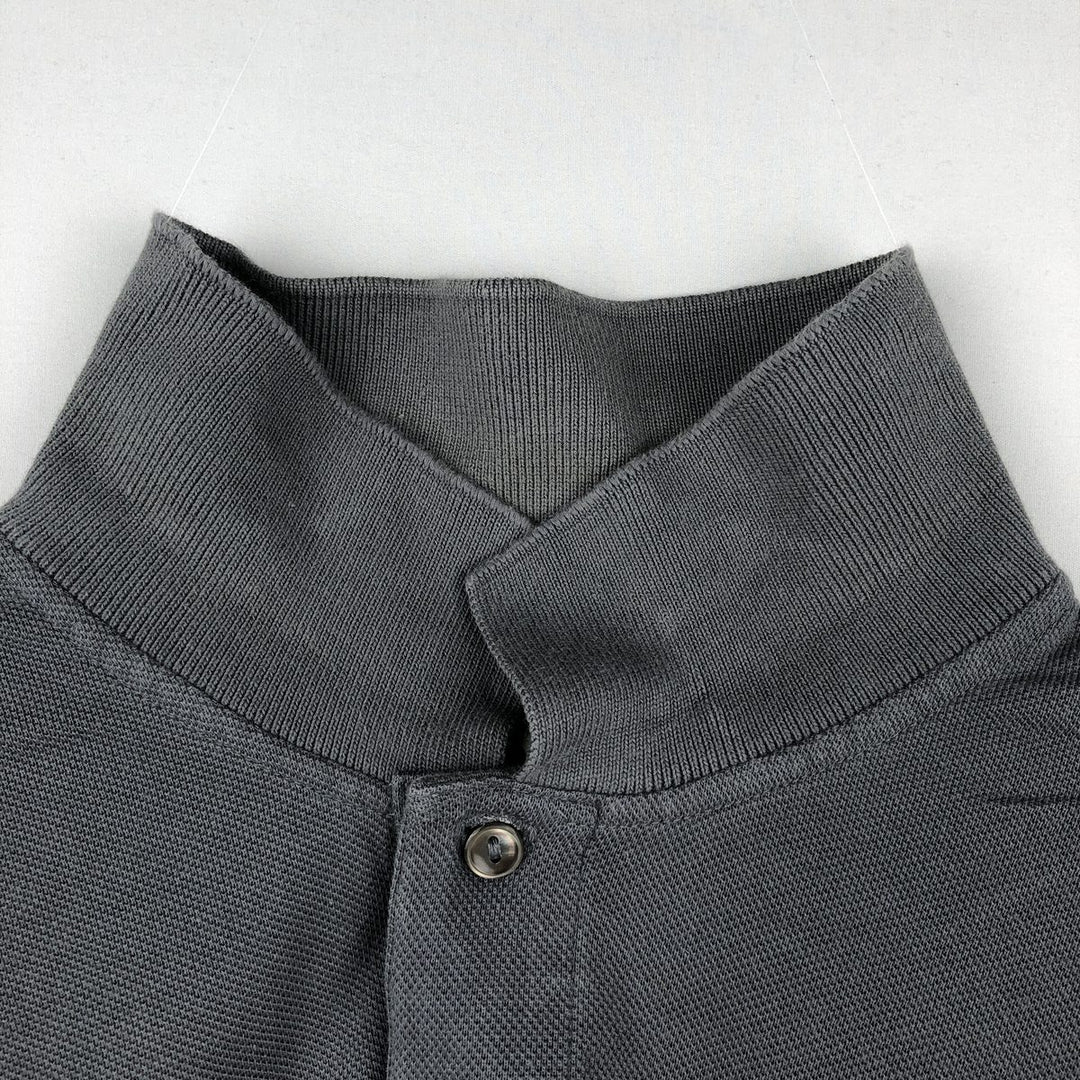 Lacoste LACOSTE Long Sleeve Polo Shirt Size 5 (Men's Size L) cotton Charcoal Vintage Second Hand