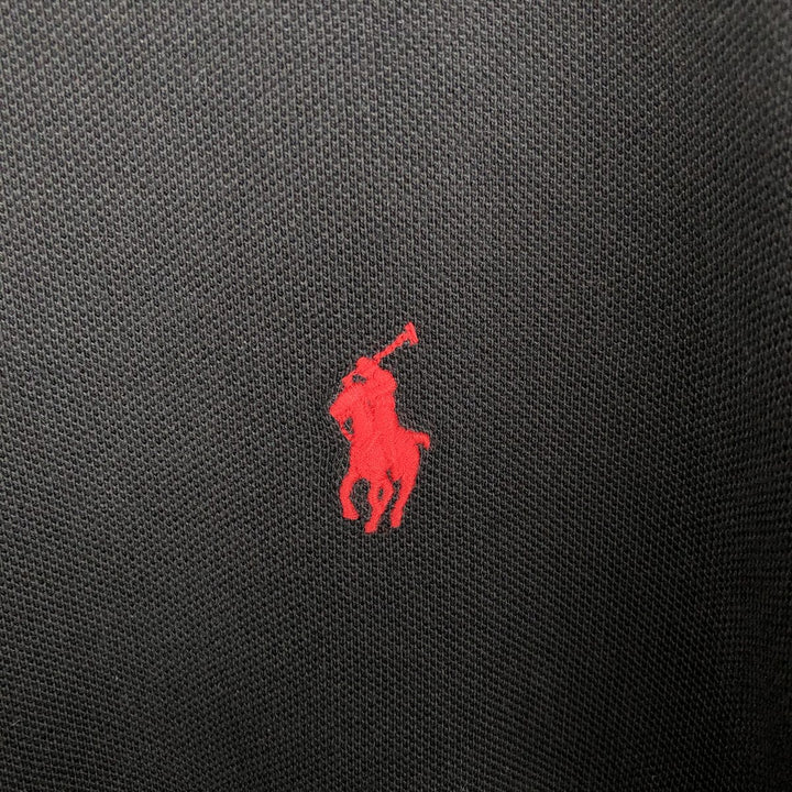 Ralph Lauren POLO RALPH LAUREN long-sleeved polo shirt, men's size L cotton black type Vintage Second Hand