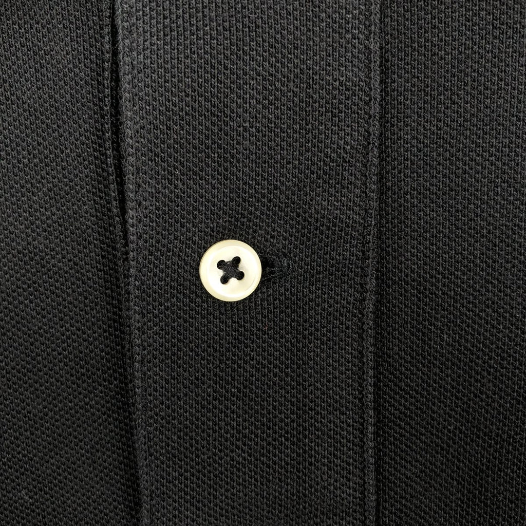 Ralph Lauren POLO RALPH LAUREN long-sleeved polo shirt, men's size L cotton black type Vintage Second Hand