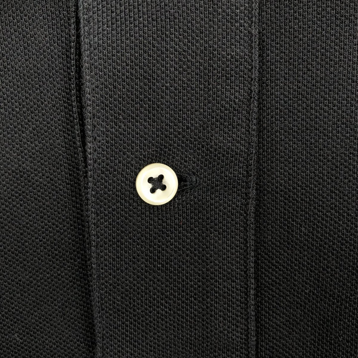 Ralph Lauren POLO RALPH LAUREN long-sleeved polo shirt, men's size L cotton black type Vintage Second Hand
