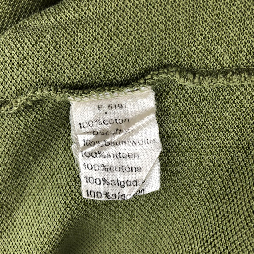 Lacoste LACOSTE Long Sleeve Polo Shirt Size 5 (Men's Size L) cotton Khaki type Vintage Second Hand
