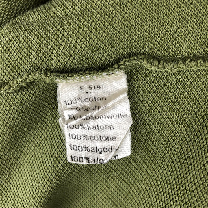 Lacoste LACOSTE Long Sleeve Polo Shirt Size 5 (Men's Size L) cotton Khaki type Vintage Second Hand