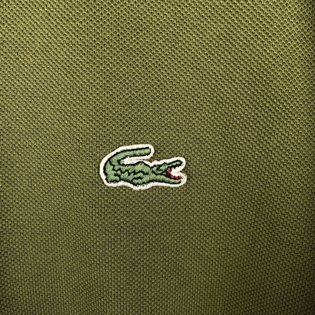 Lacoste LACOSTE Long Sleeve Polo Shirt Size 5 (Men's Size L) cotton Khaki type Vintage Second Hand